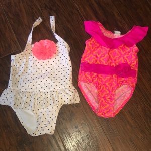 2 swimsuits, old navy and the children’s place